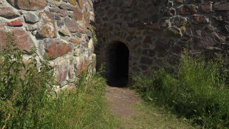 a view of an entrance inside the fortress in russia