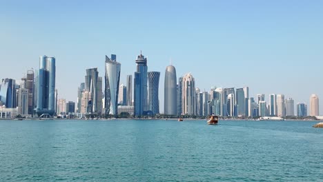 doha skyline panorama