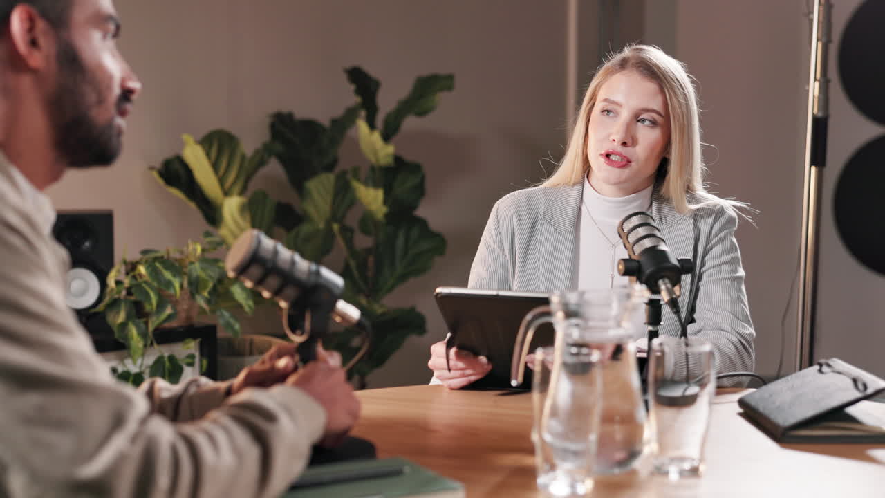 Podcast Interview with Woman and Man