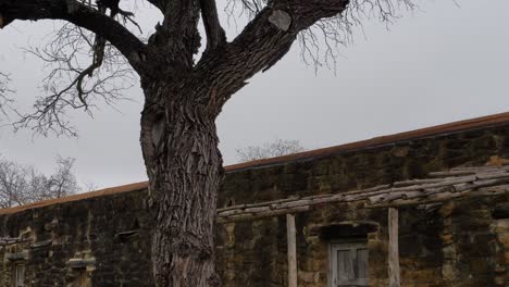 revelando la antigua vivienda del fuerte en el recinto de la misión