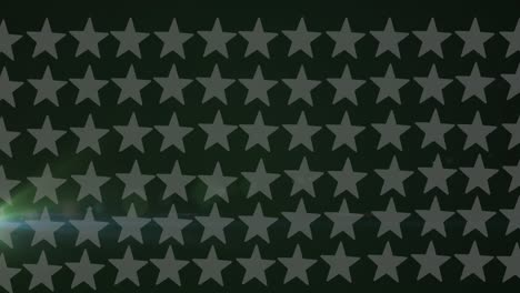 animation of grey stars over black background with light