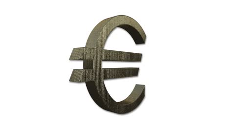 euro symbol rotating