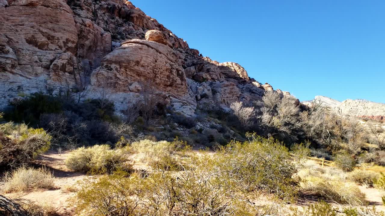 Panoramic view at Calico Basin Trails in southern Nevada