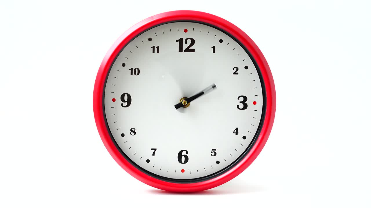 Shooting of hours. Time lapse. Shooting of the dial of hours