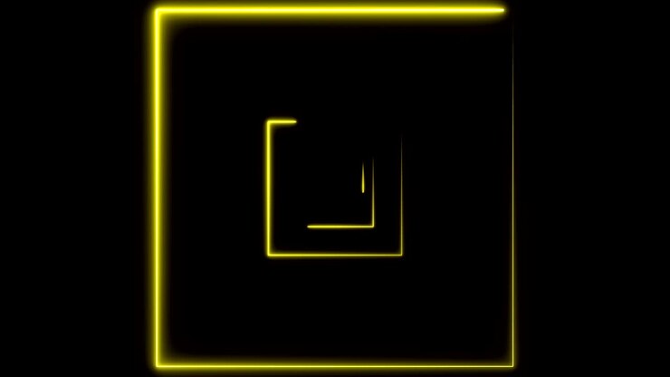 Abstract background with neon squares