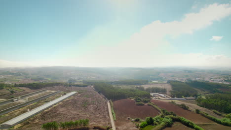 farming land in portuguese countryside