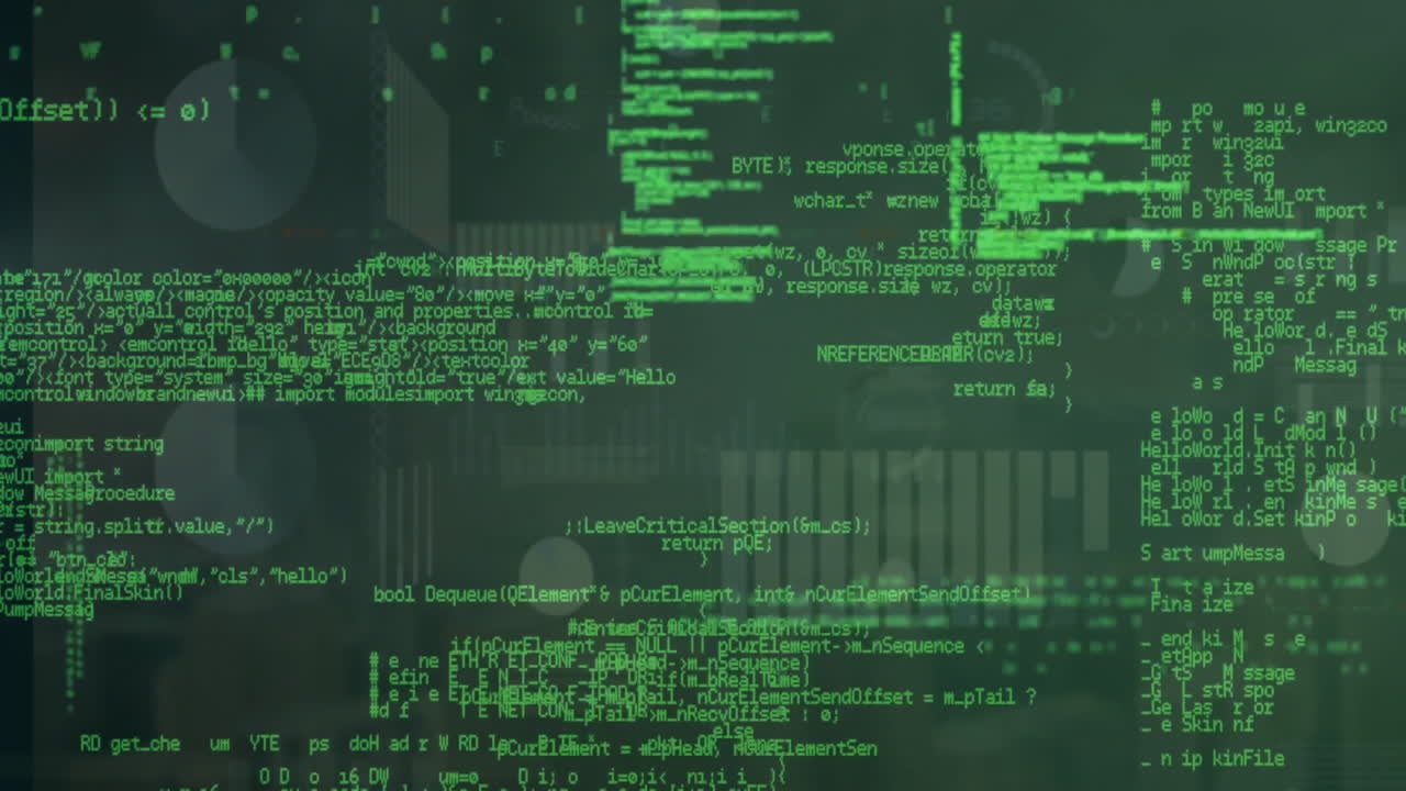 Animation of data processing over diagrams