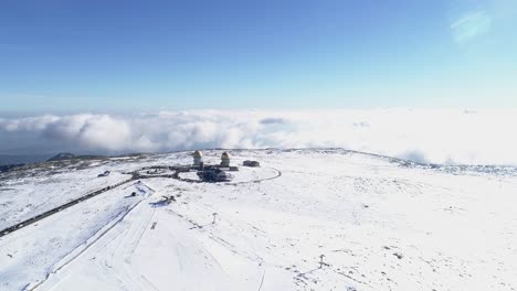 Mountain-Peak,-Serra-da-Estrela,-Portugal.-Aerial-View