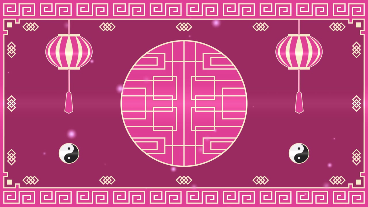 Design Elegante Rosa per il Capodanno Cinese
