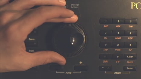 adjusting sound on a music production device