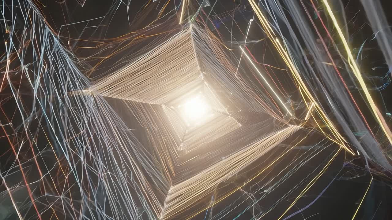 추상적인 라이트 터널