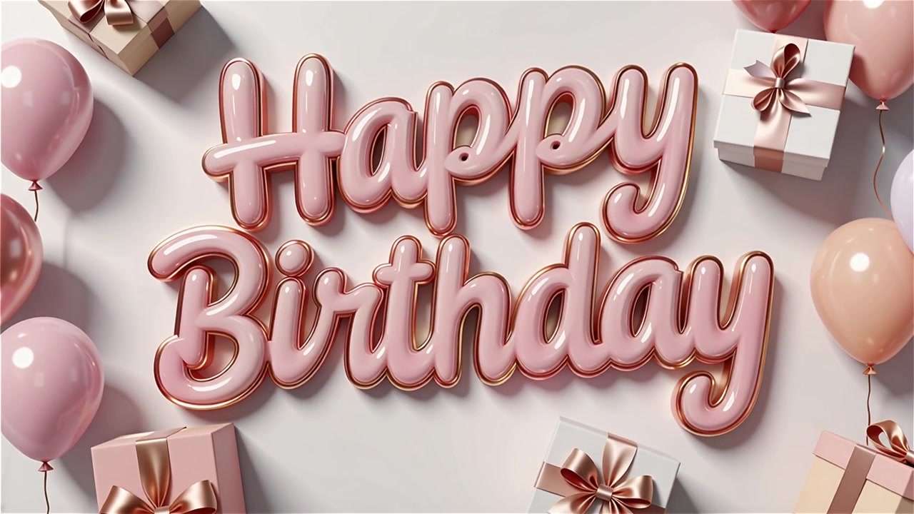 Sfondo di compleanno con palloncini e regali