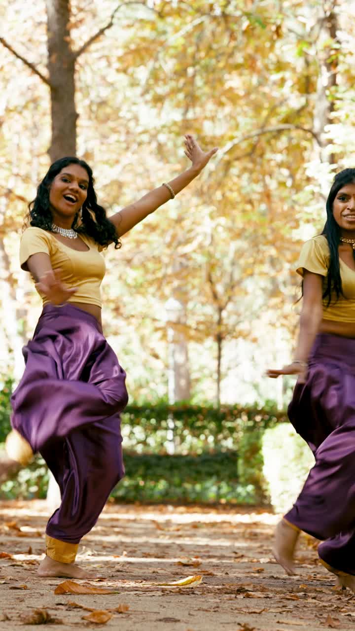 Spettacolo di danza indiana nel parco