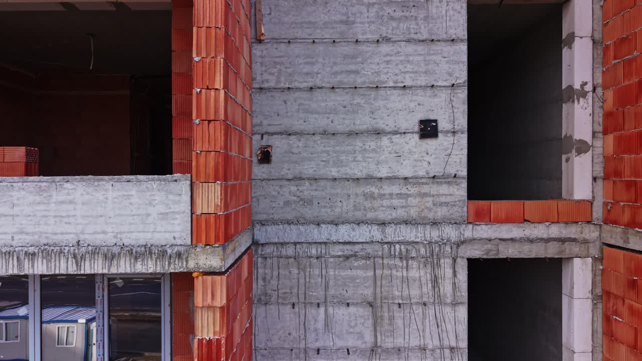 Construction site in Nesebar Bulgaria showing building progress