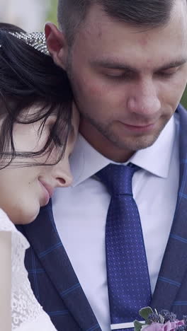retrato de la pareja de bodas