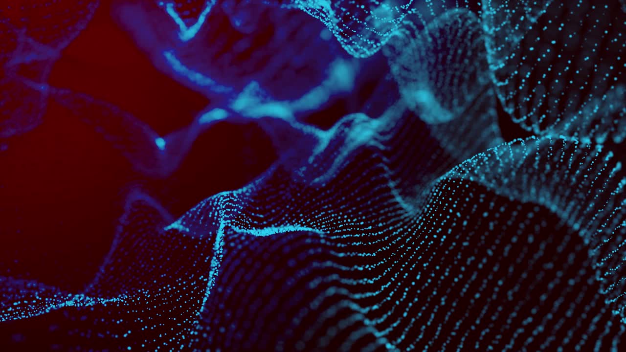 Abstract 3D background with moving waves