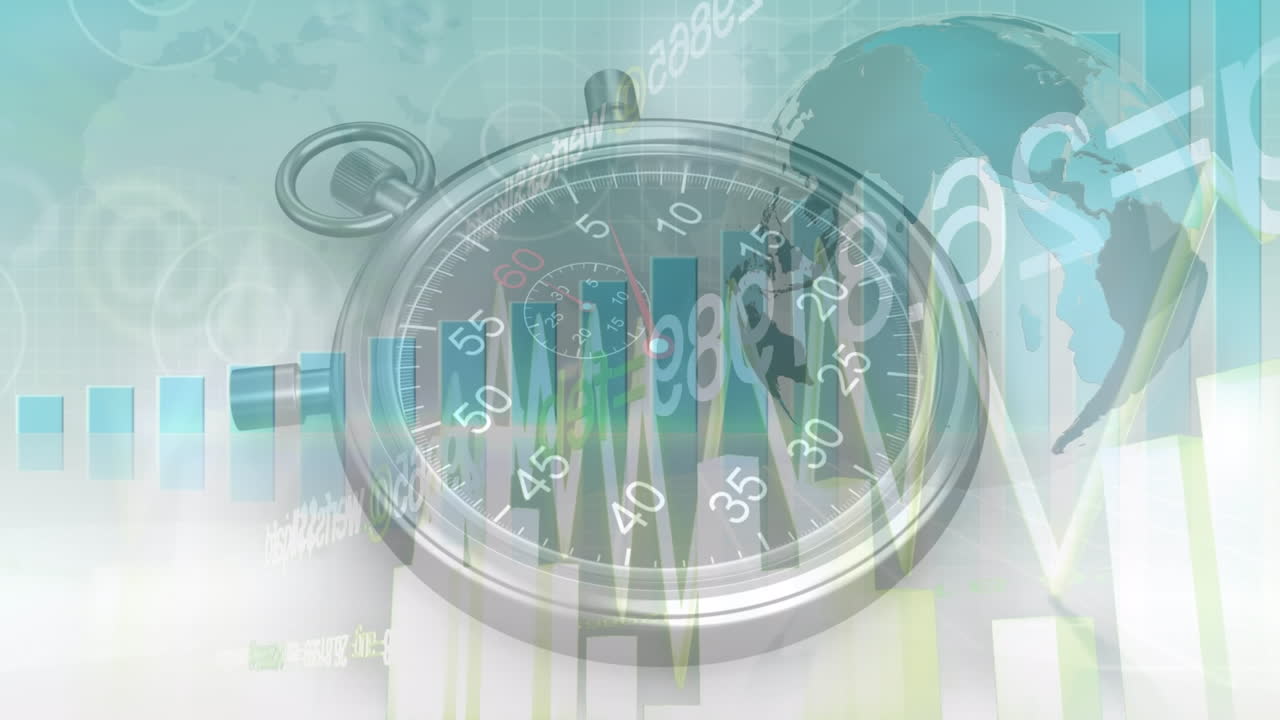 데이터 처리 및 글로브 오버 타이머의 애니메이션