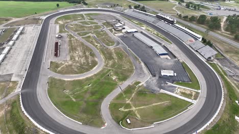 aerial high over rockingham speedway, north carolina motor speedway