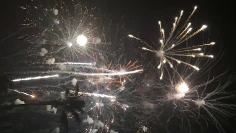exhibición de fuegos artificiales