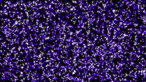 animazione a particelle di stelle luccicanti grafica in movimento