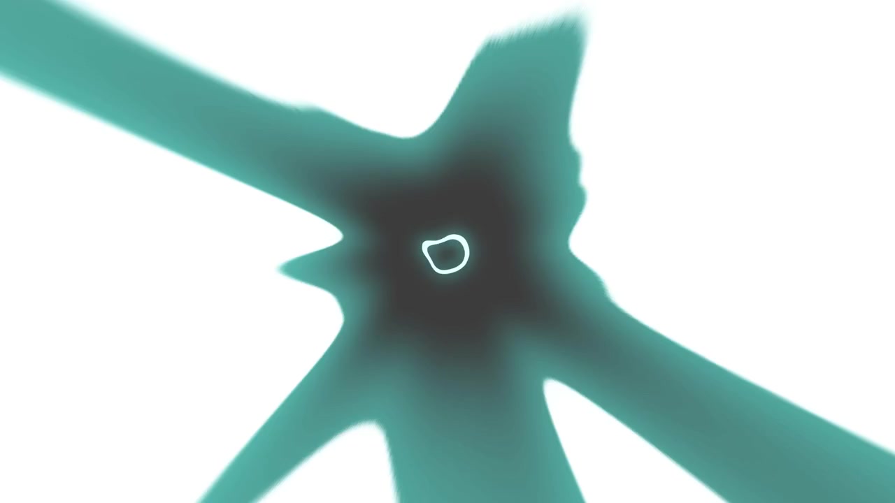 Abstract Glowing Energy Bursts and Shapes