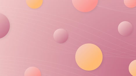 trendy abstract background with gradient balls.