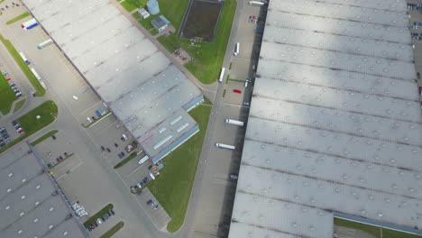 vista aerea del almacen de mercancias
