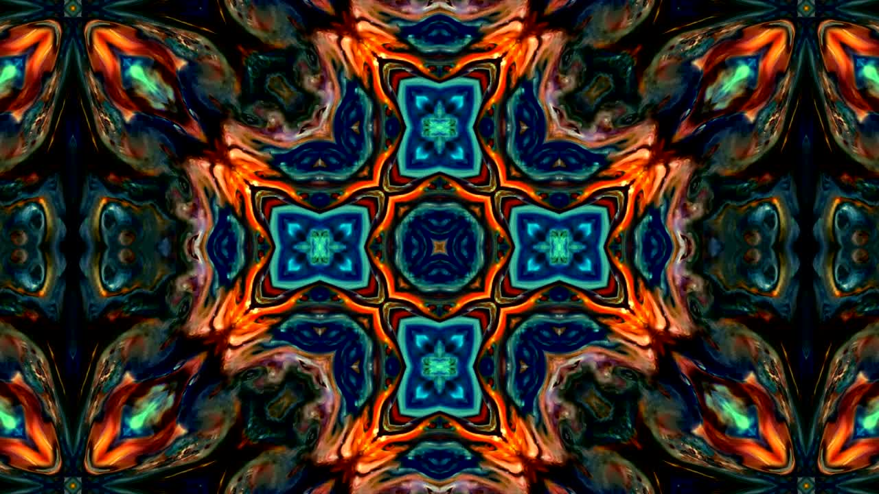 abstracto pincel tinta concepto liso patrón simétrico ornamental decorativo caleidoscopio movimiento círculo geométrico y formas de estrellas