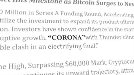 Schlagzeilen-Zu-Corona-Nachrichten-In-Verschiedenen-Artikeln
