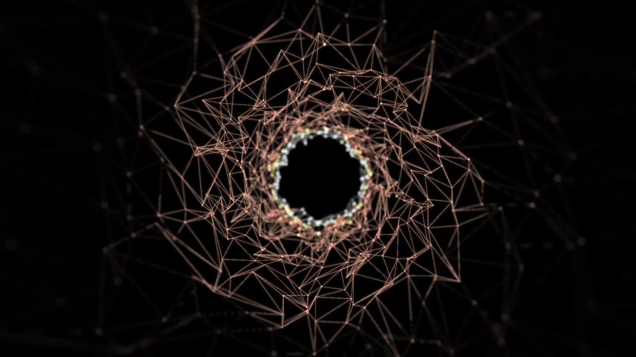 fondo de movimiento de túnel abstracto 4k