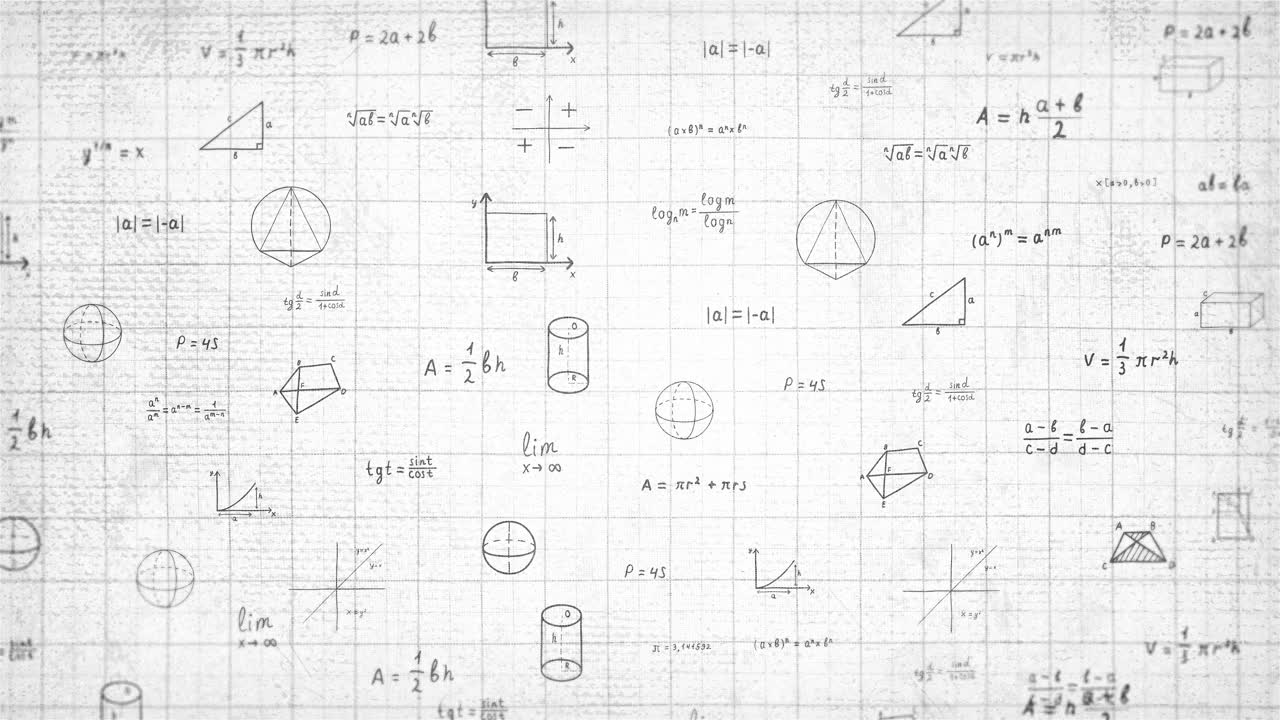 Formule matematiche disegnate a mano