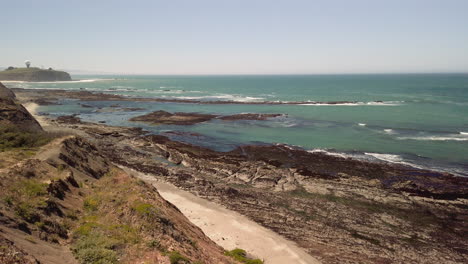 a sunny view of mavericks beach in half moon bay, california