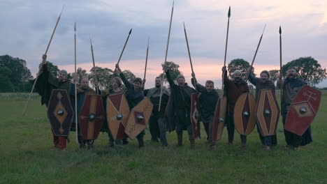 historical roman warriors reenactment