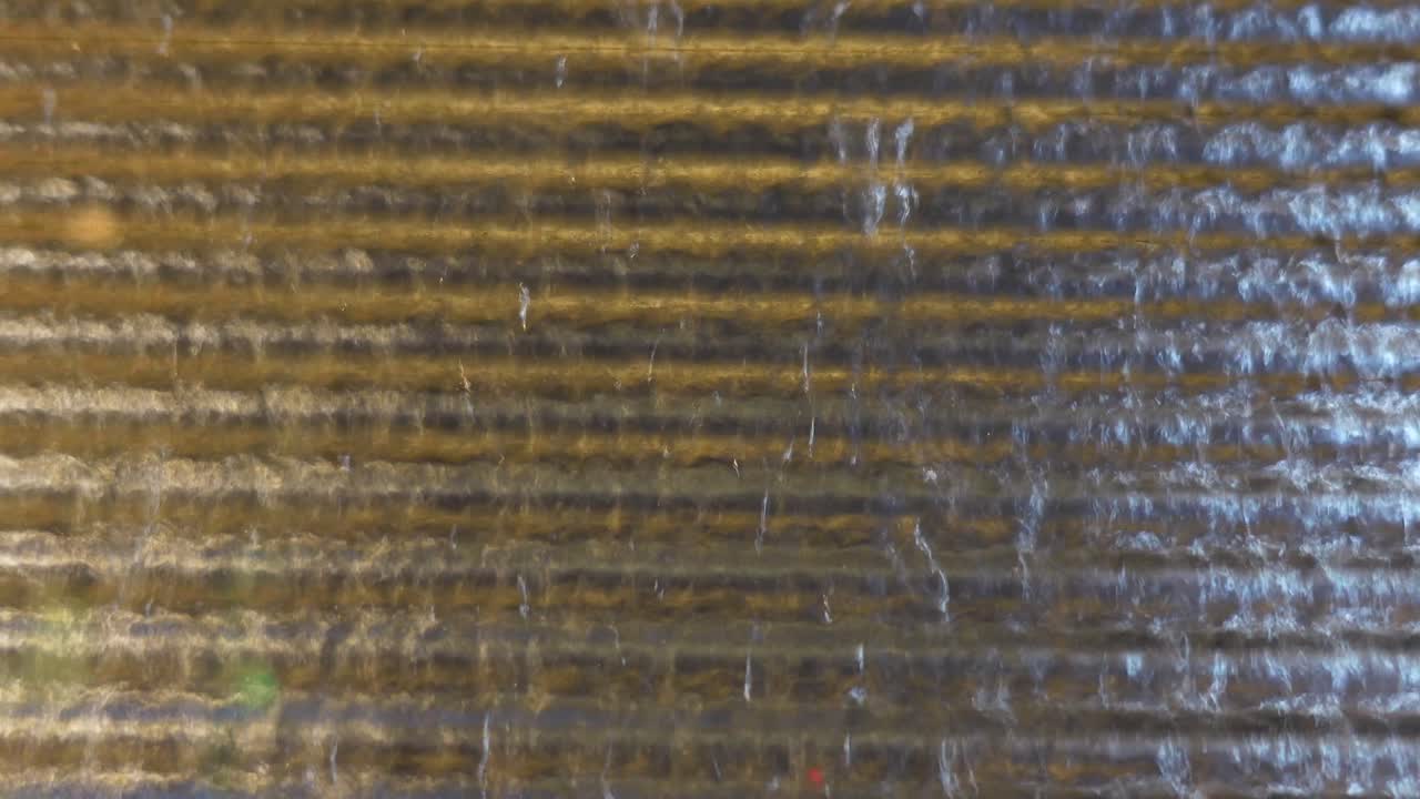 Waterfall Feature with Glass Panels