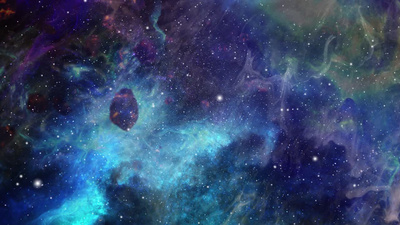 nebulose colorate nell'universo