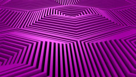 los hexágonos formaron una onda