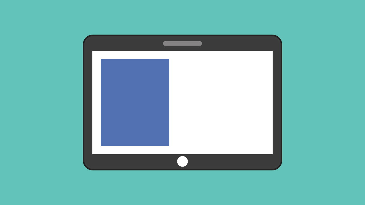 tablet with tele medicine animation