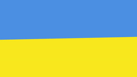 animation of blue and yellow lines changing into flag of ukraine