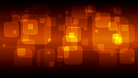 dark orange geometric squares glowing video animation