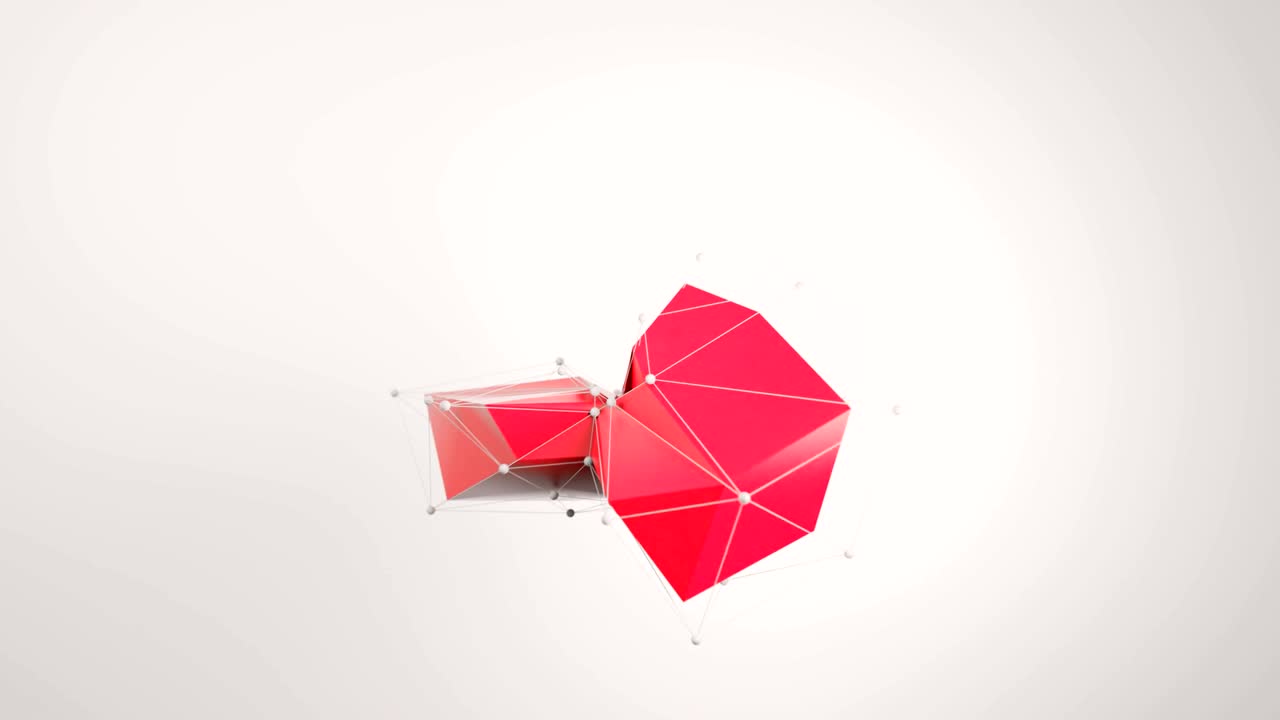 4K Abstract Collapsing Polygons.