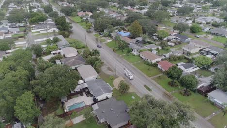 vídeo de drones de 4k de las inundaciones causadas por la tormenta del huracán idalia en st.