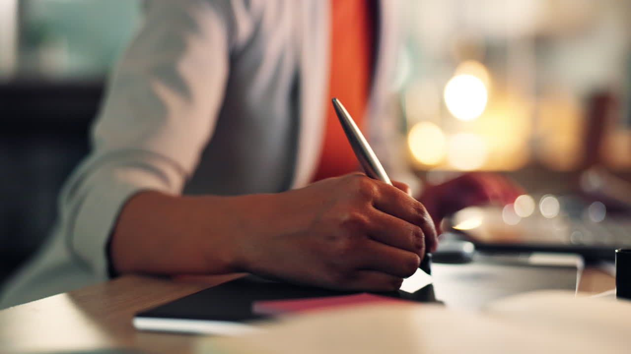 Person working on a drawing tablet