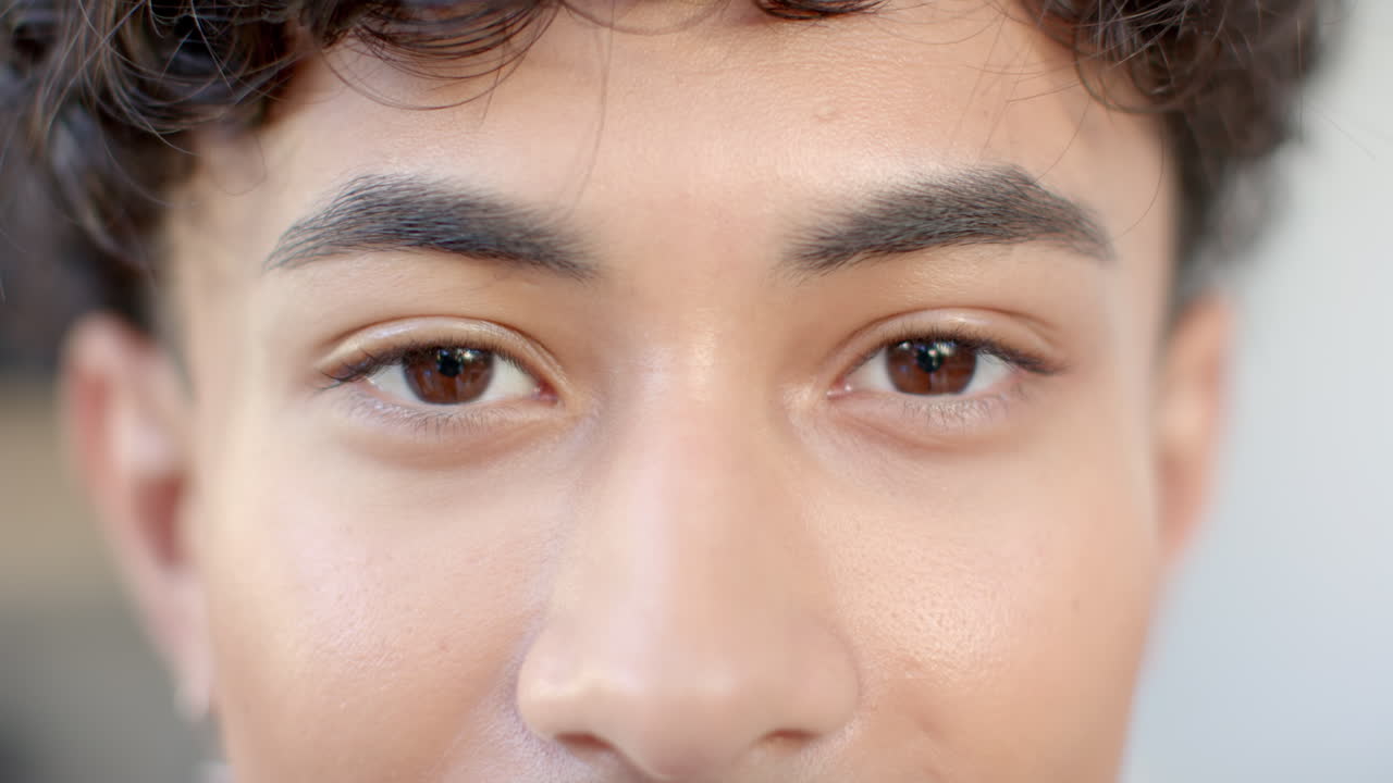 Showing confidence and self-expression, close-up of person's eyes