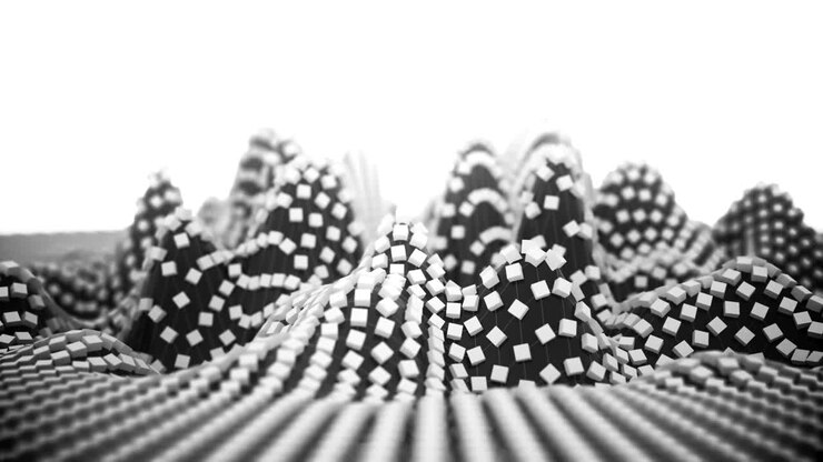 4K Abstract Blockchain Concept.