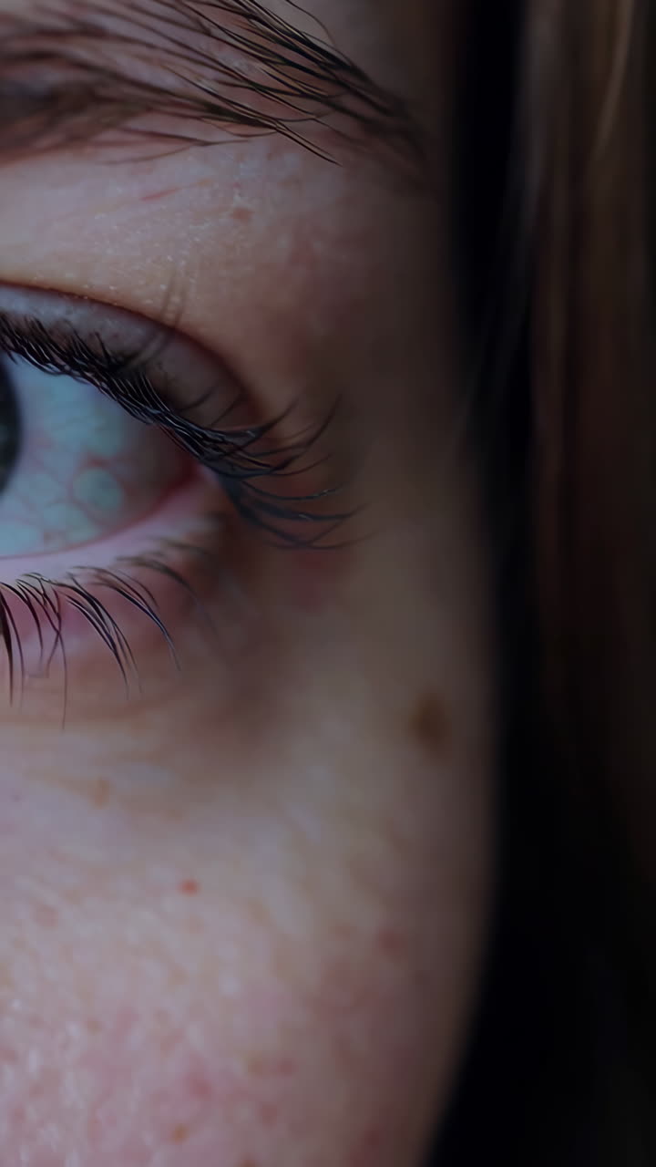 primer plano del ojo de una mujer.