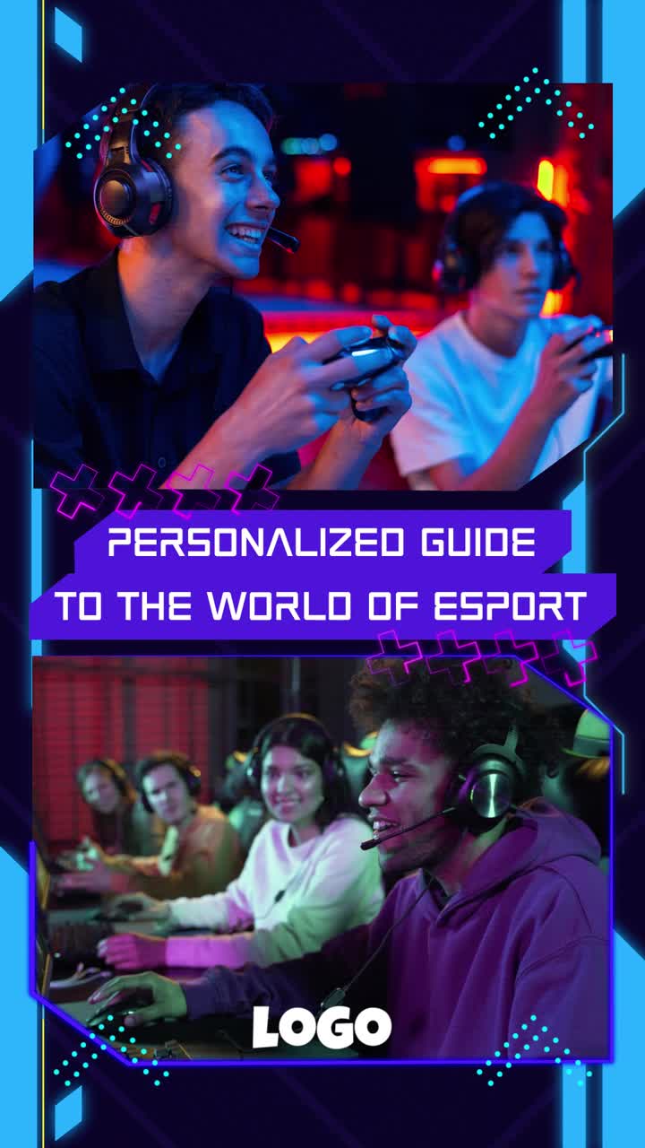 Young Gamers Playing Video Games in an Esports Arena