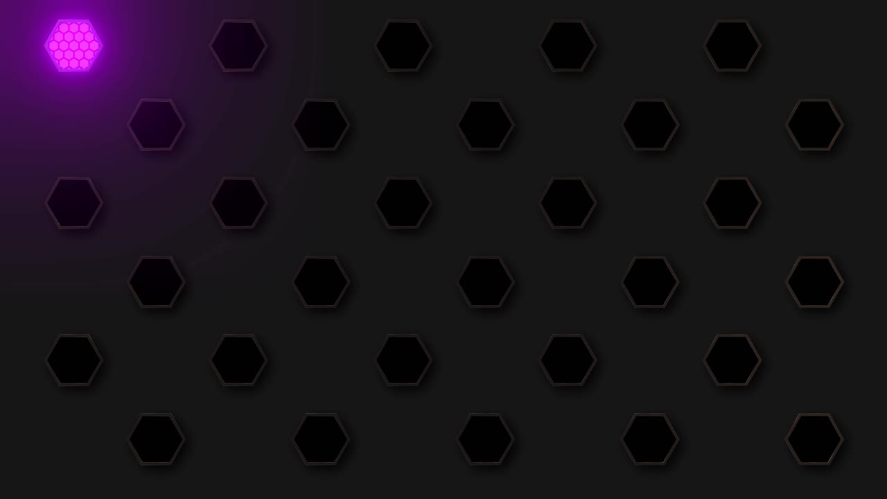 patrón hexagonal resplandeciente abstracto