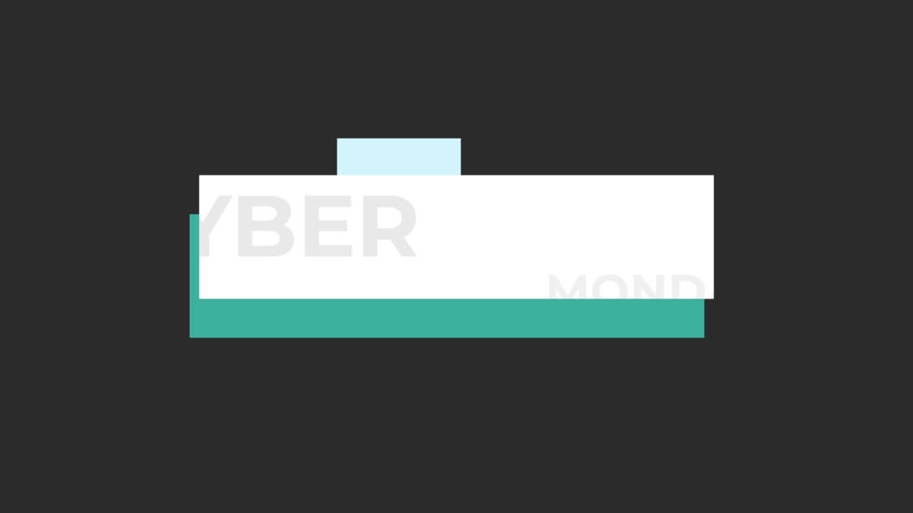 현대 사이버 월요일과 블랙 그라디엔트의 큰 판매 텍스트