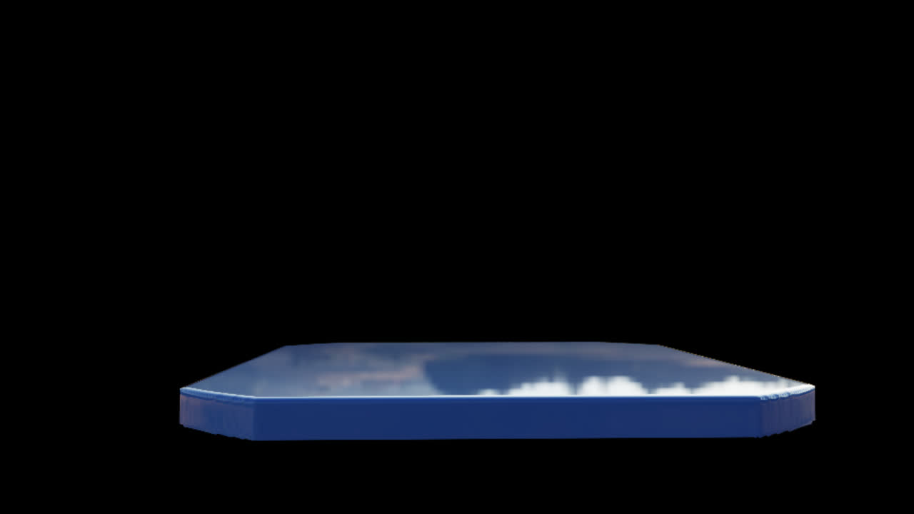 파란 액체 방울과 스플래시