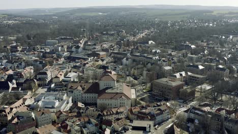 Drohnenaufnahmen-Von-Weimar-An-Einem-Sonnigen-Frühlingstag